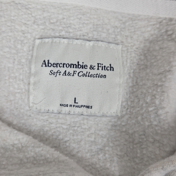 Abercrombie & Fitch soft AF Drama Wedge Henley Sweatshirt Top Large Cozy EUC - Picture 6 of 12